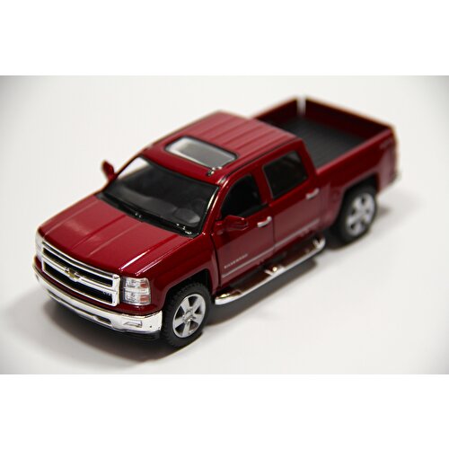 Die-Cast Pull Drop Cars '14 Chevrolet Silverado Red