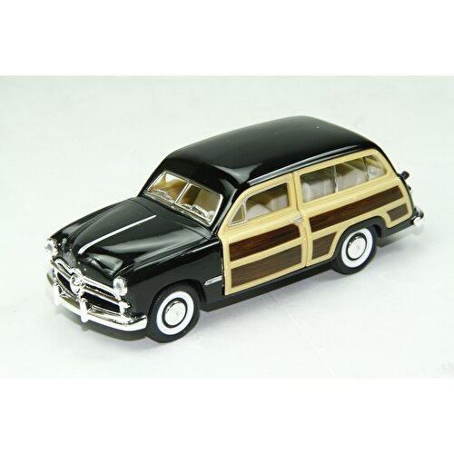 Die-Cast Pull Drop Cars '49 Ford Woody Wagon Black