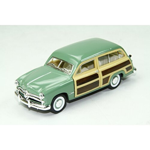 Die-Cast Pull Drop Cars '49 Ford Woody Wagon Green