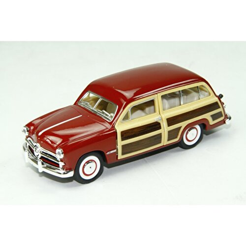 Die-Cast Pull Drop Cars '49 Ford Woody Wagon Red