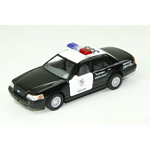 Die-Cast Pull Drop Cars Ford Crown Police Car