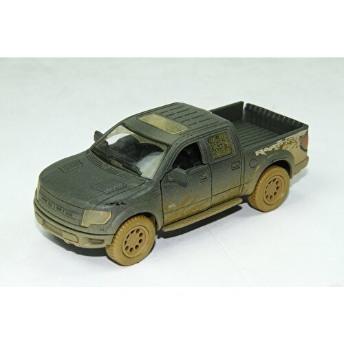 Die-Cast Pull Drop Cars Ford F-150 Black Muddy