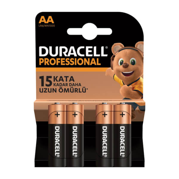 Duracell Professional Kalem Pil AA 4'lü