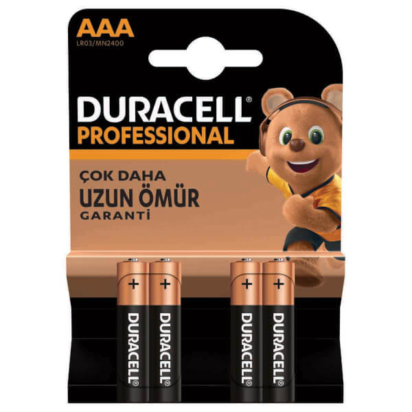 Duracell Slim Pen Battery Professional AAA 4 шт.