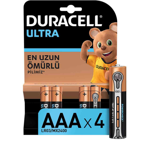 Duracell Turbo Max Slim Pencil Battery AAA 4 шт.