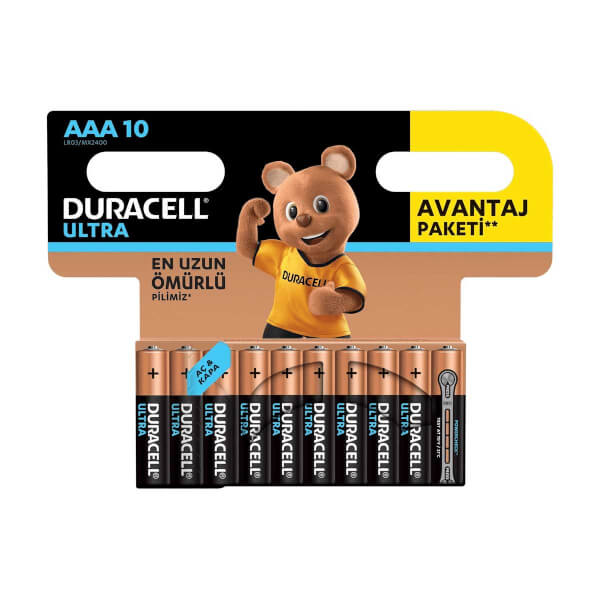 Duracell Ultra Thin Pen Battery AAA 10 шт.