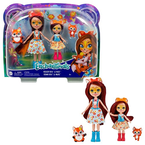 Enchantimals Sister Dolls Fox Felicity Flick и Fox Feana Mixte HCF81