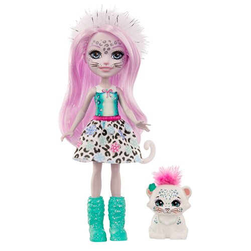 Enchantimals Snow Leopard Sybill Doll and Flake GJX42