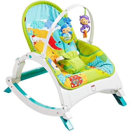 Fisher Price Rainforest Portable Carrycot and Rocking Chair CMR10