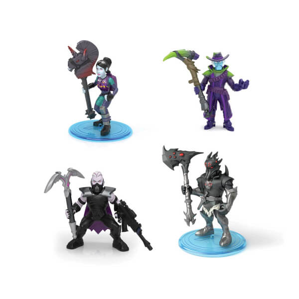 Fortnite Mini 4-Pack Figure W3 63516 - Dark Bomber-Deadfire-Sanctum-Spider Knight