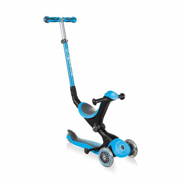 Globber Go Up Deluxe 3 Wheel Foldable 3 in 1 Blue Scooter