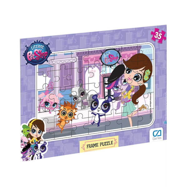 Головоломка из 35 частей : Littlest Pet Shop - Книжка-раскраска