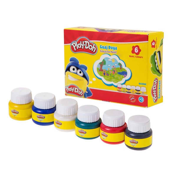 Гуашевые краски Play Doh 6 цветов