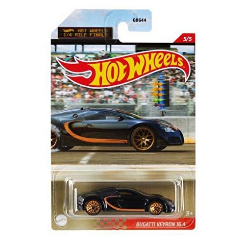 Hot Wheels 1/4 мили Королевские гонки на короткие дистанции Автомобили Bugatti Veyron 16.4 GRP32