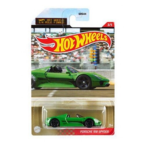 Hot Wheels 1/4 мили Королевские гонки на короткие дистанции Машины Porche 918 Spyder GRP30