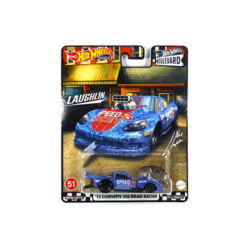 Hot Wheels Boulevard Premium Cars 12 Corvette Z06 Drag Racer HCR12