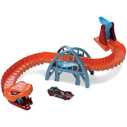 Hot Wheels City Creature Adventure Playset Series Snake Bridge Attack GJK88