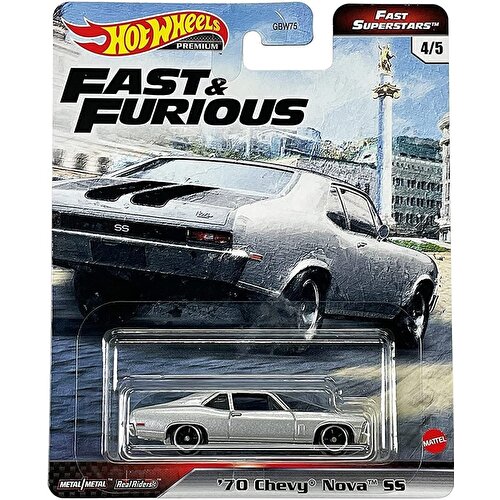 Hot Wheels Fast & Furious Premium Arabalar '70 Chevy Nova S5 GRK50