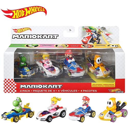 Hot Wheels Mario Kart Four Pack GWB38