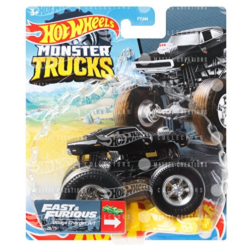 Hot Wheels Monster Trucks 1:64 Arabalar Fast & Furious Dodge Charger HCP79