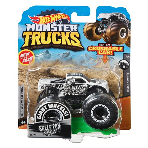 Hot Wheels Monster Trucks 1:64 Тачки Экипаж скелета GJF17