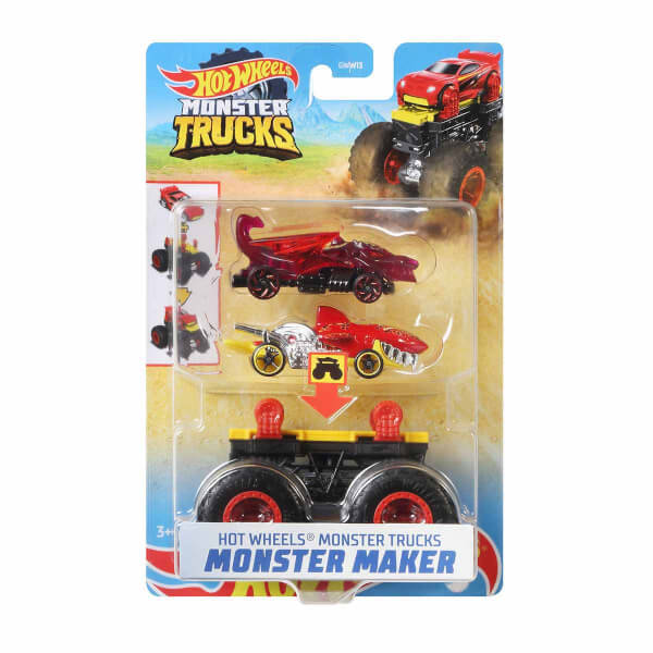 Hot Wheels Monster Trucks Giant Wheel Master Vehicles GWW13 - черно-желтый