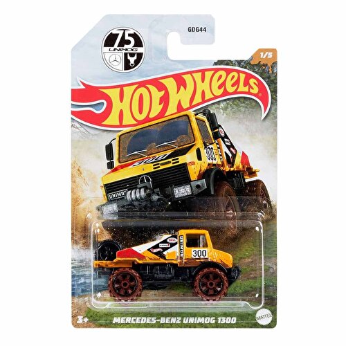 Hot Wheels Mud Runner Cars HDH07 Mercedes Benz Unimog 1300