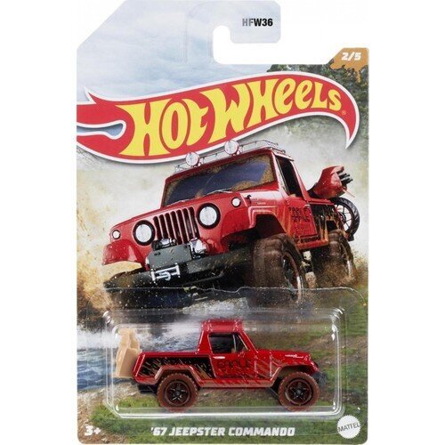 Hot Wheels Mud Runner Cars HDH08 '67 Jeepster Commando