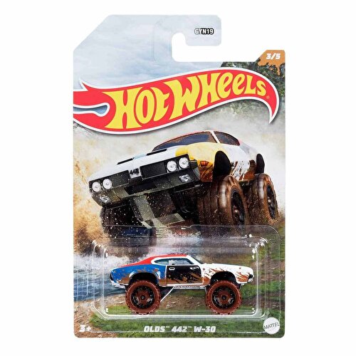 Hot Wheels Mud Runner Cars HDH09 Olds 442 W 30