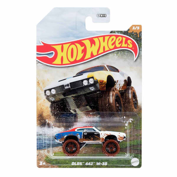 Hot Wheels Mud Runner Cars HFW36 - Olds 442 W-30