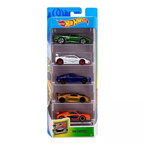 Hot Wheels Набор из пяти машинок FKT62