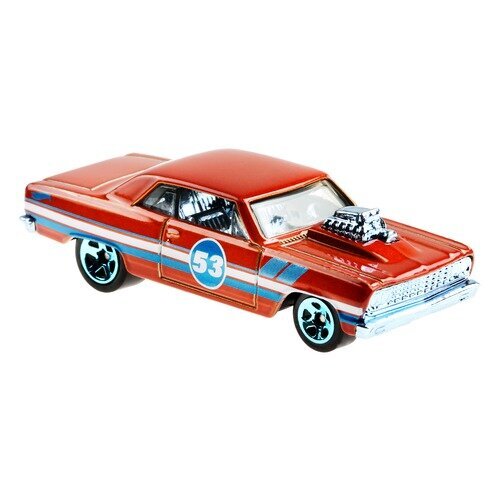 Hot Wheels Синие и блестящие автомобили '64 Chevy Chevelle GRR36