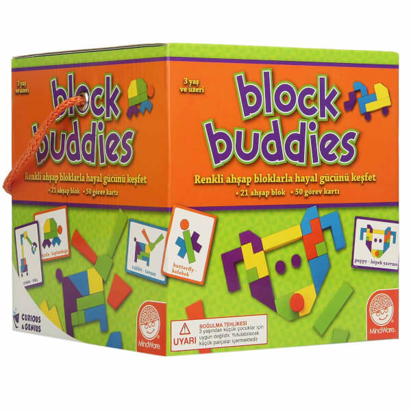 Игра с деревянными блоками Block Buddies 21 штука