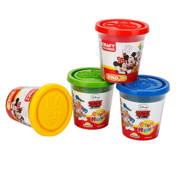 Игровое тесто Crafy Mickey Mouse 4 шт. 560 гр.