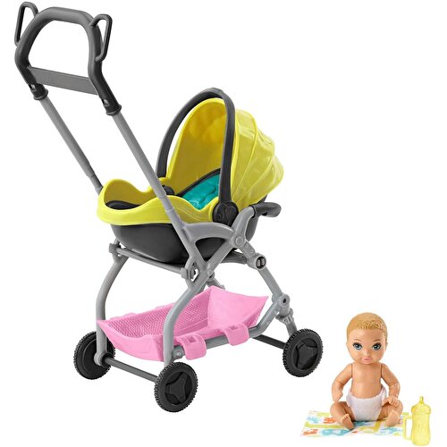 Игровой набор Barbie Babysitter Themed Play Sets With Baby Carriage GFC18