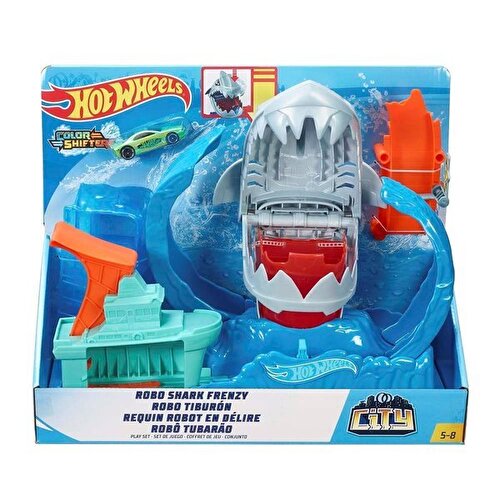 Игровой набор Hot Wheels Robotic Shark Colour Changing Play Set GJL12