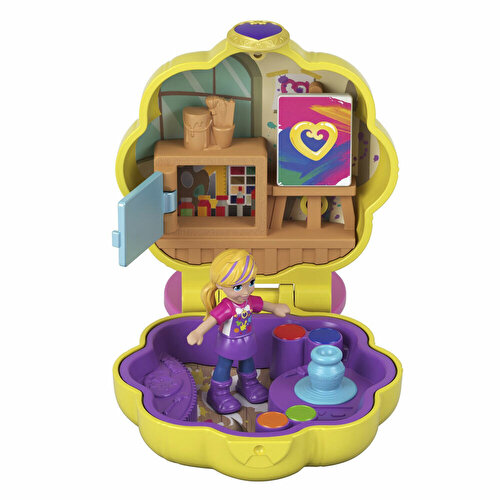 Игровой набор Polly Pocket Starter Micro Play Sets желтый GLR43