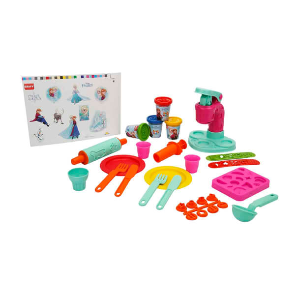 Игровой набор теста Crafy Frozen Ice Cream Factory 200 гр. 29 шт.