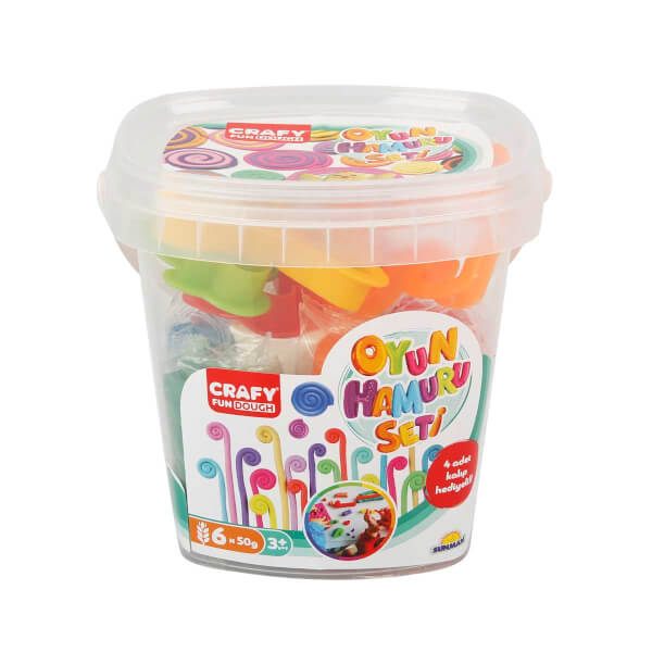 Игровой набор теста Crafy Small Bucket Play Dough Set 300 гр.