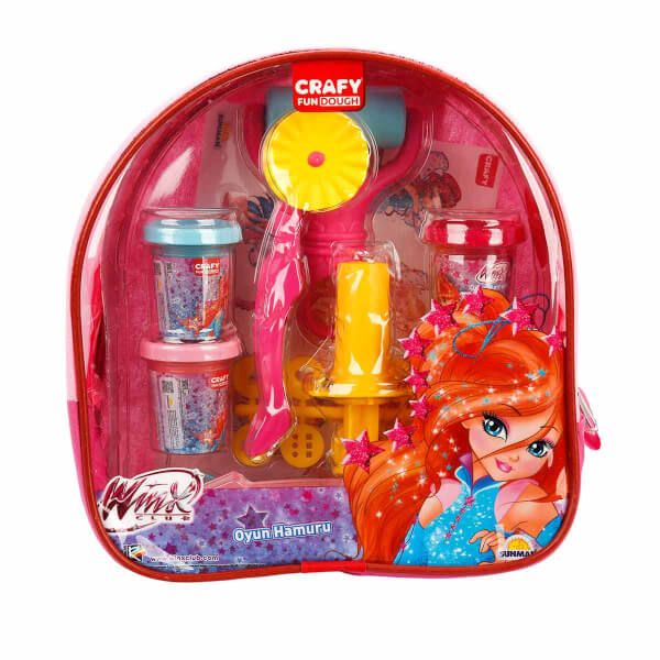 Игровой набор теста Crafy Winx Backpack 200 гр. 18 шт.