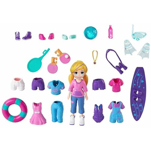 Игровые наборы Polly Pocket Plays Sports Play Sets Awesomely Active Pack (GBF86)