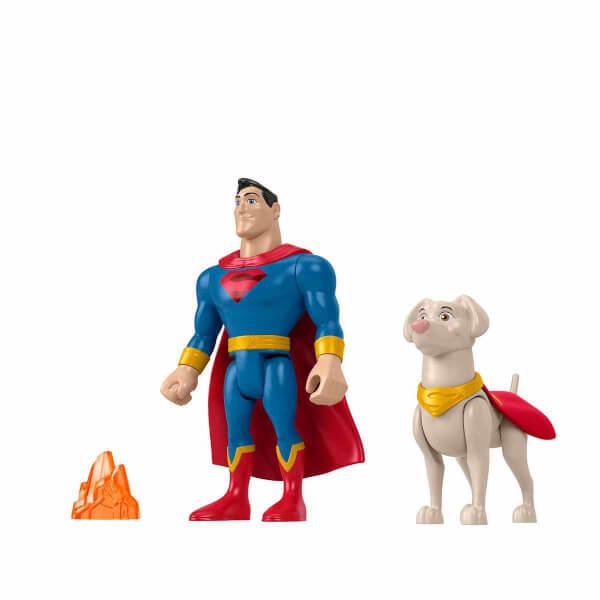 Imaginext DC League of Super Pets Герои и животные HGL01 - Супермен и Крипто