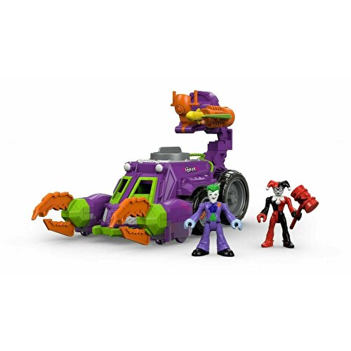 Imaginext DC Super Friends Джокер и Харли Квинн Боевой автомобиль TDWV56