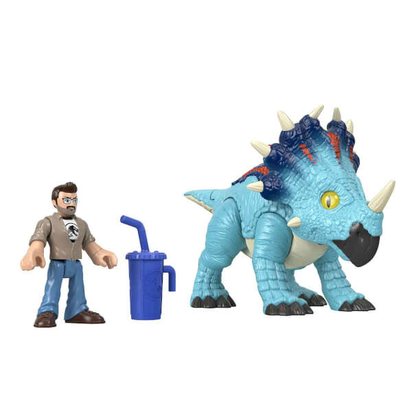 Imaginext Jurassic World Araçlar FMX88 - Pachyrhinosaurus & Lowery