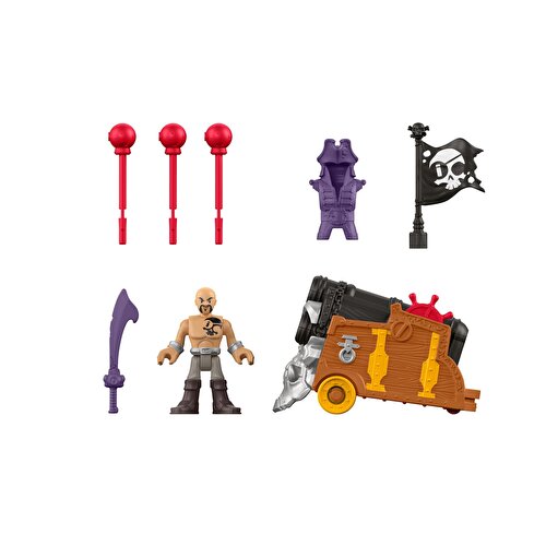 Imaginext Пиратские фигурки Дэйви Джонс и Тройная пушка DHH74