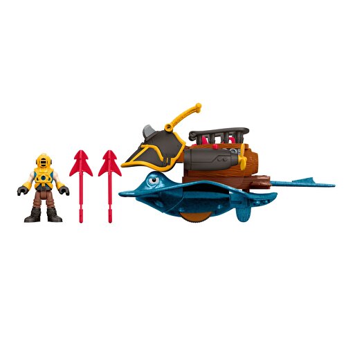 Imaginext Пиратские фигурки и аксессуары Капитан Немо и скат DTH43