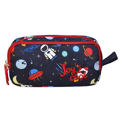 Joy's Cool Double Compartment Space Patterned Pencil Case 30135