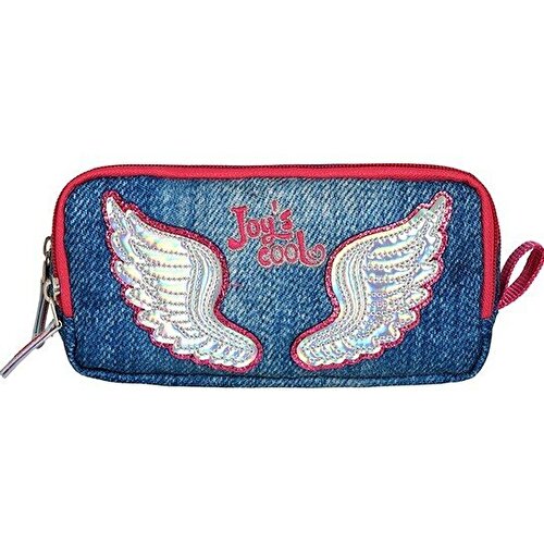 Joy's Cool Double Compartment Wing Patterned Pencil Case 30103