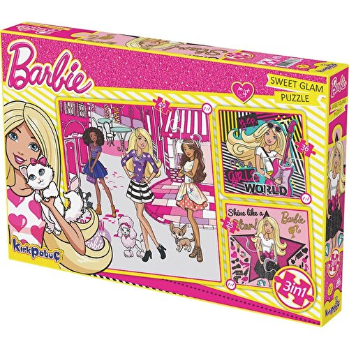 Kırkpabuç Barbie Sweet Glam Пазл из 3 частей