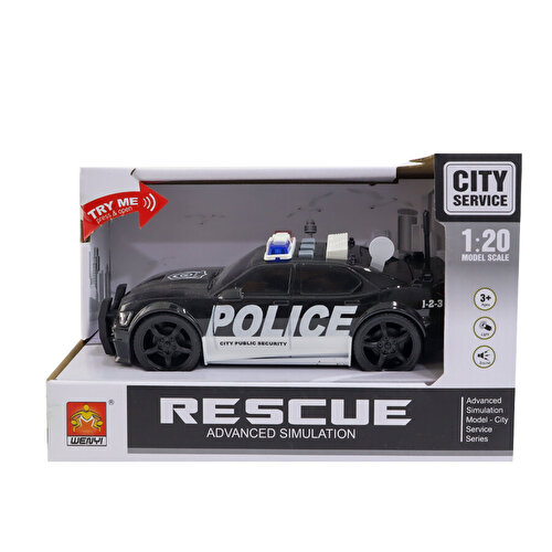 Kizilkaya Sound Illuminated Black Police Car